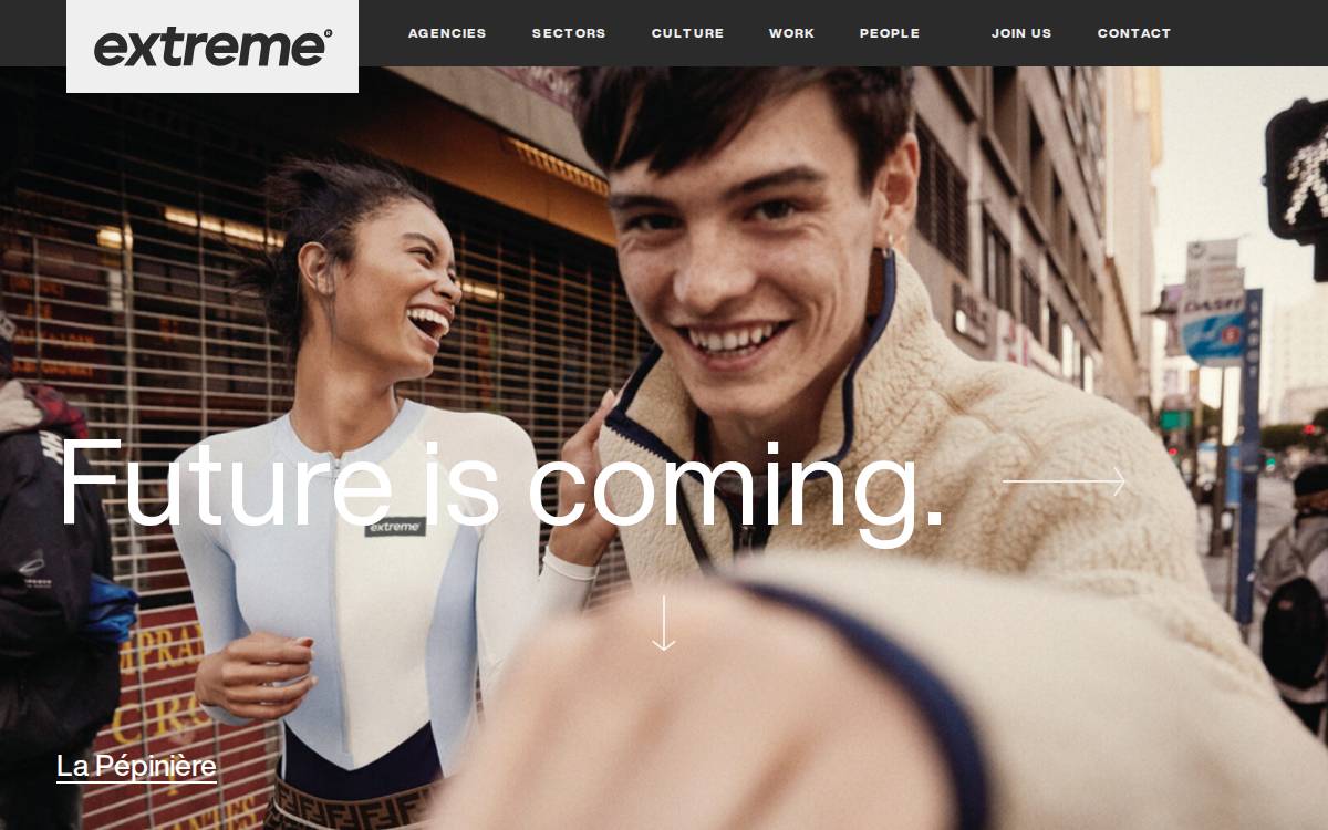 Extreme Agency website preview