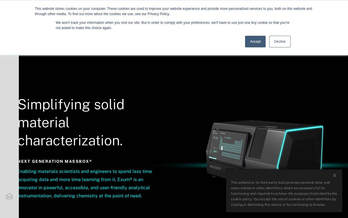 Exum website preview
