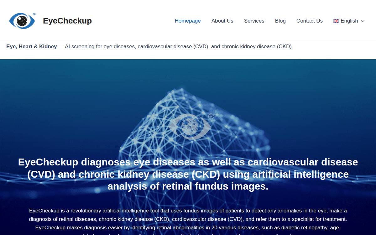 Eye Checkup website preview