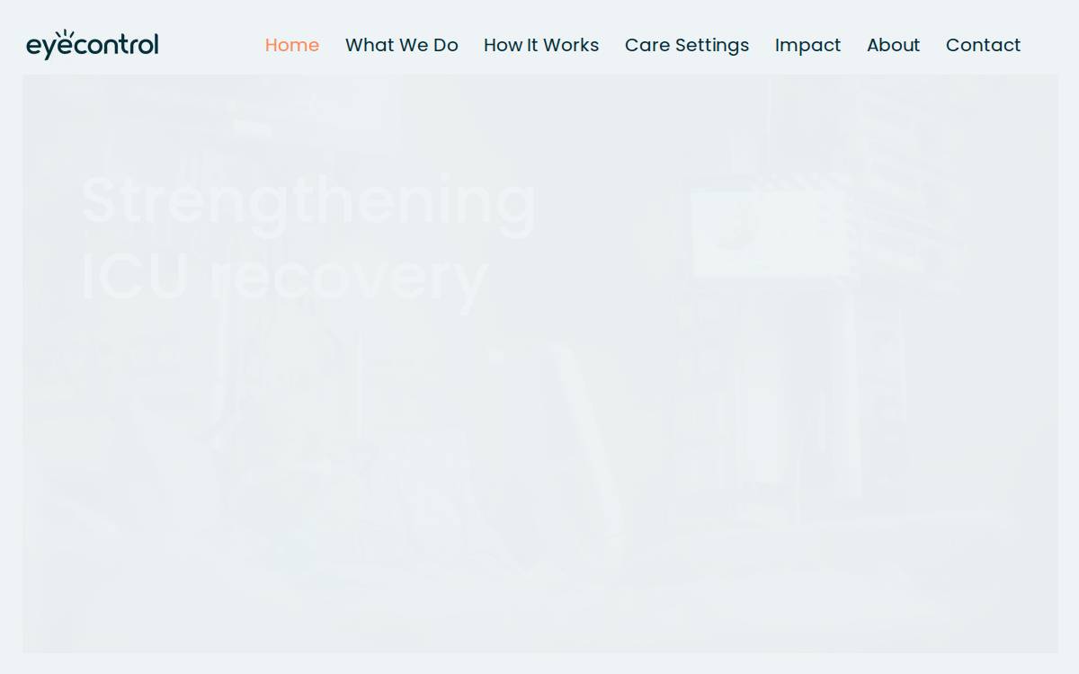EyeControl website preview