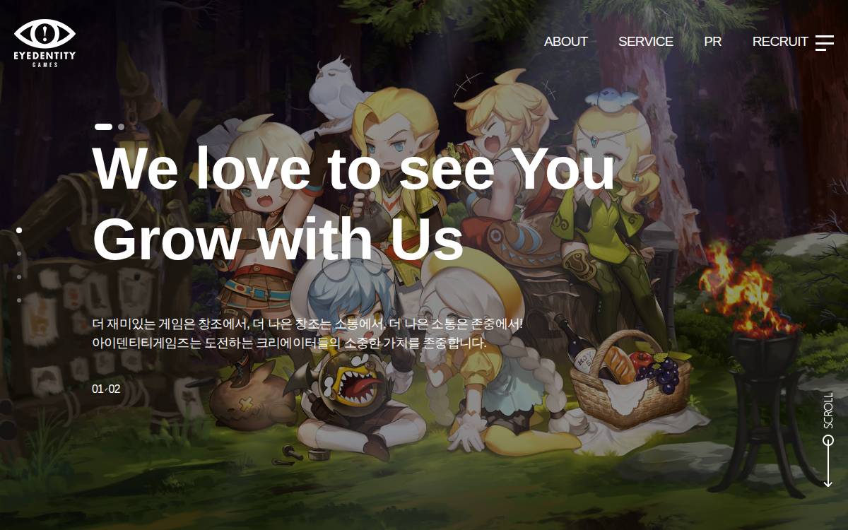 EYEDENTITY GAMES website preview