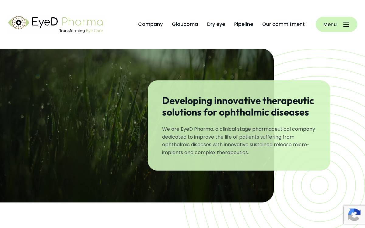 Eyedpharma website preview