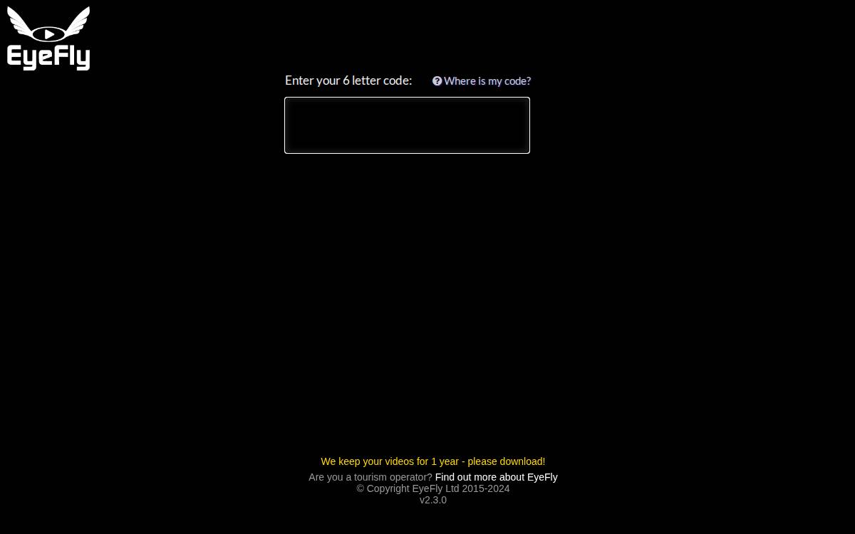 EyeFly website preview