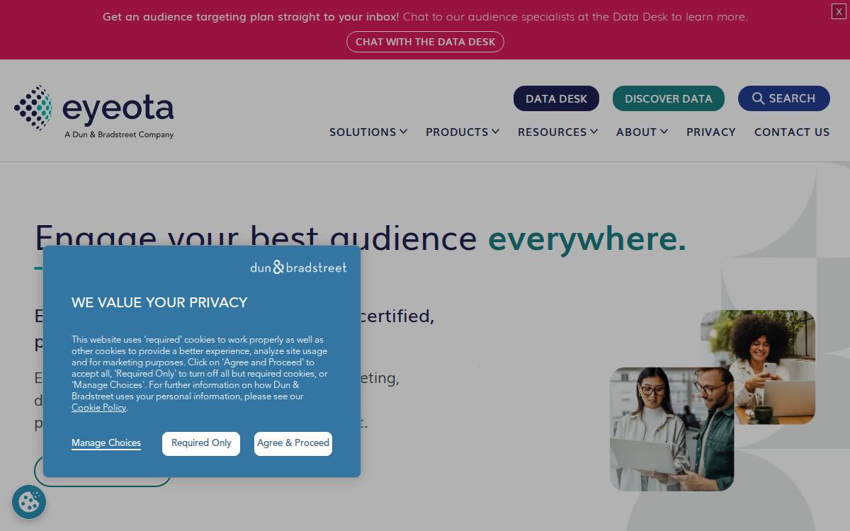 Eyeota website preview