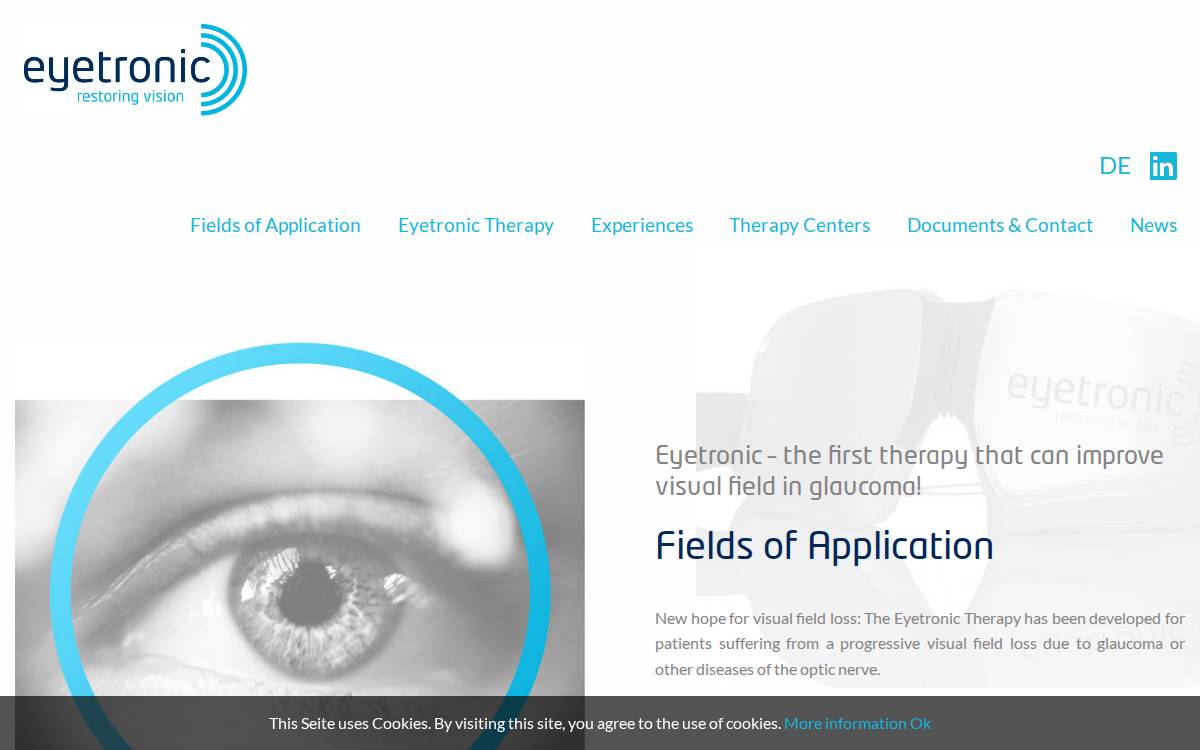 Eyetronic website preview