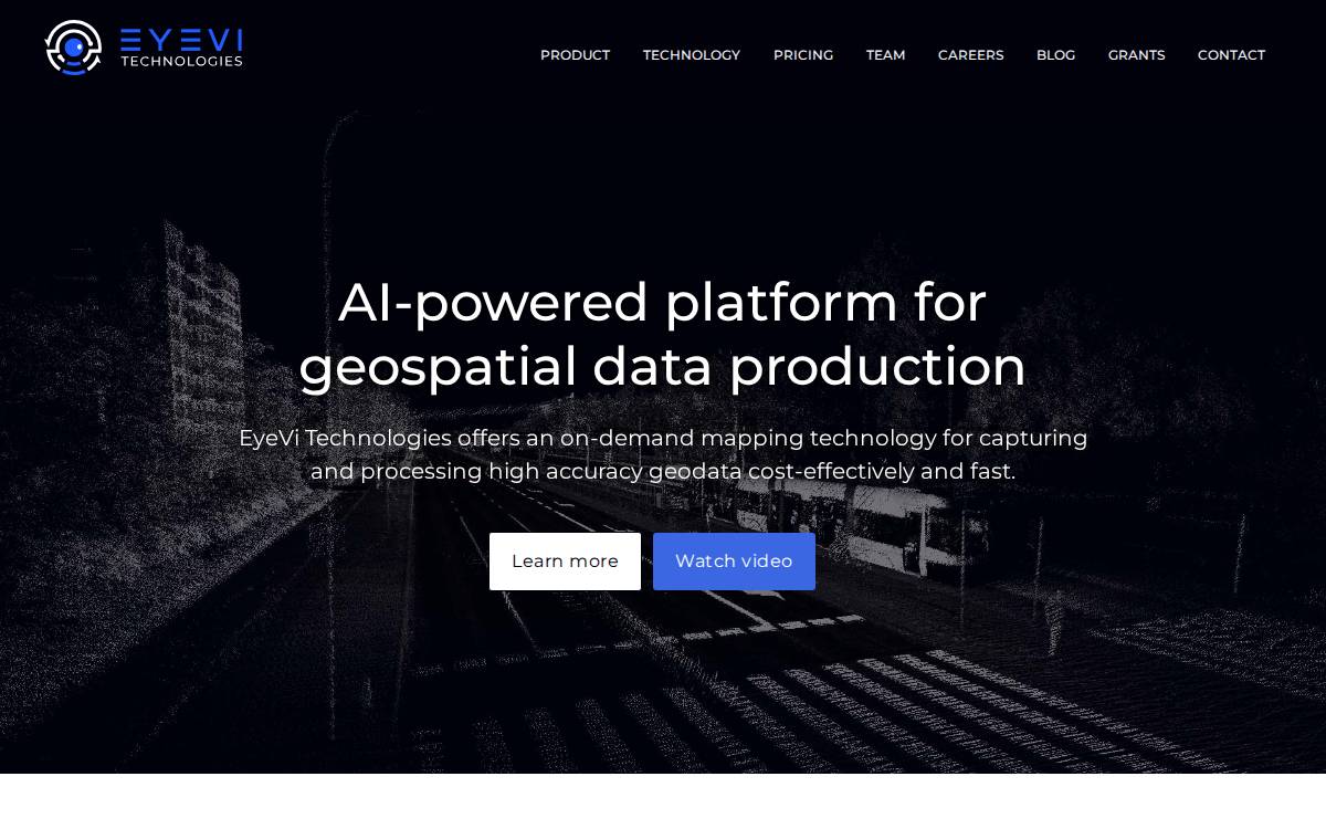 EyeVi Technologies website preview