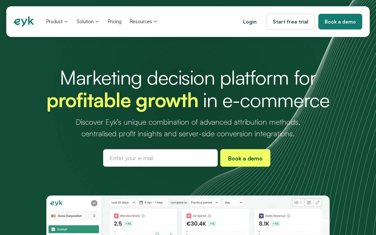 Eykdata website preview