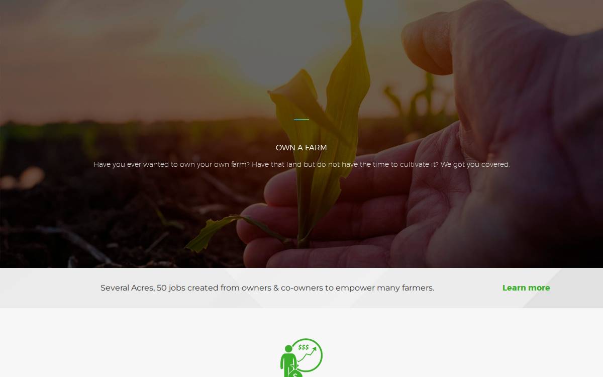 EZ Farming website preview