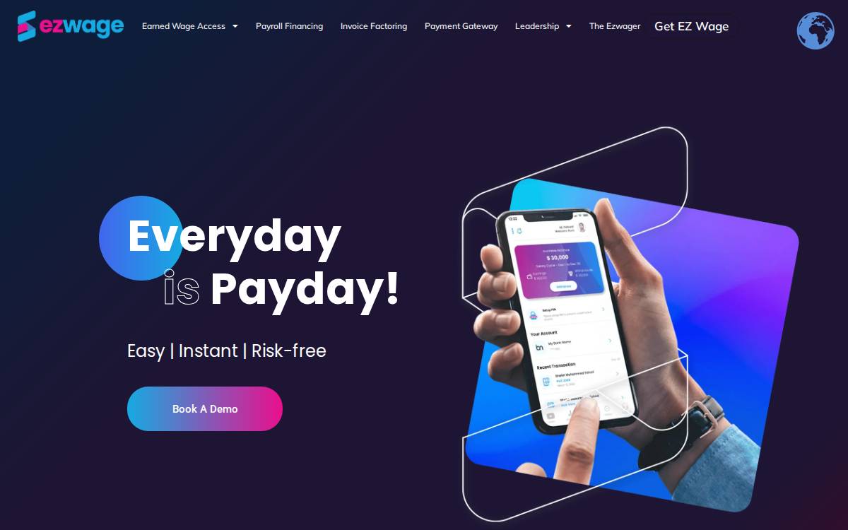 EZ Wage website preview