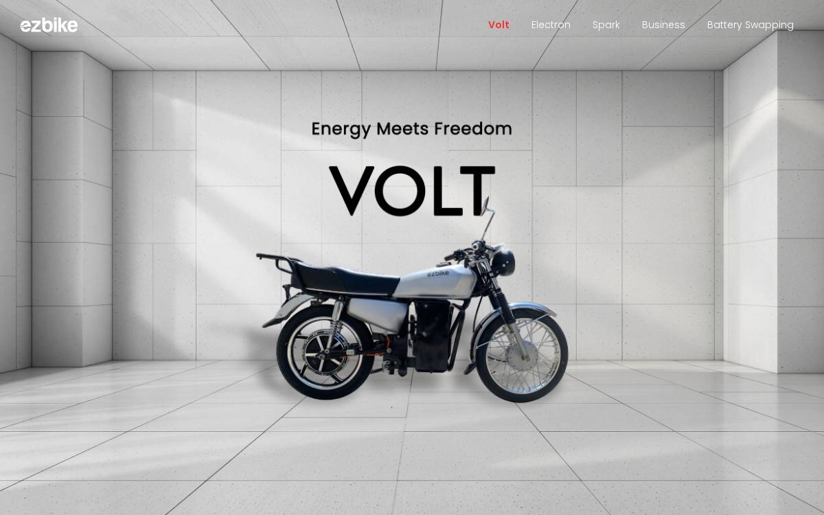 Ezbike website preview