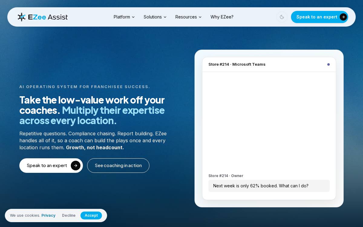 Ezeeassist website preview