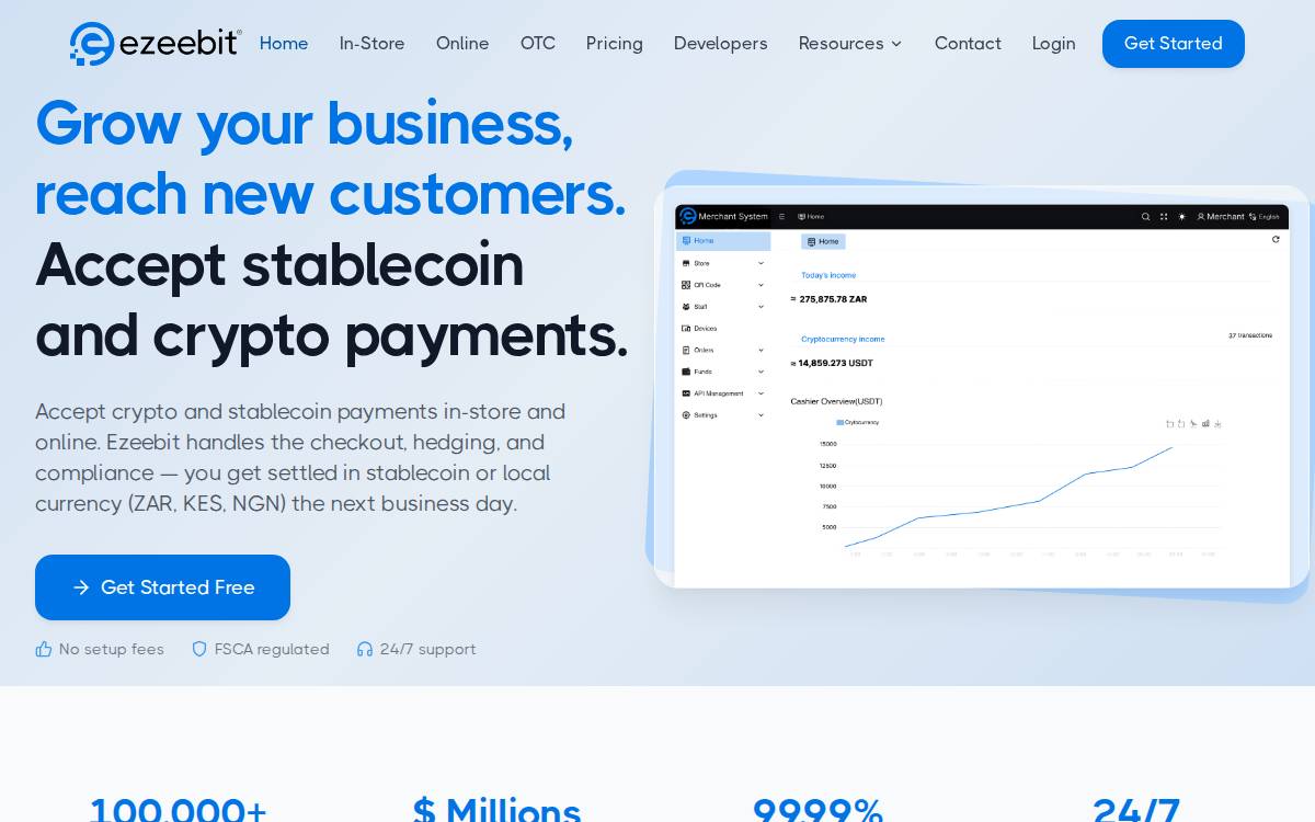 Ezeebit website preview