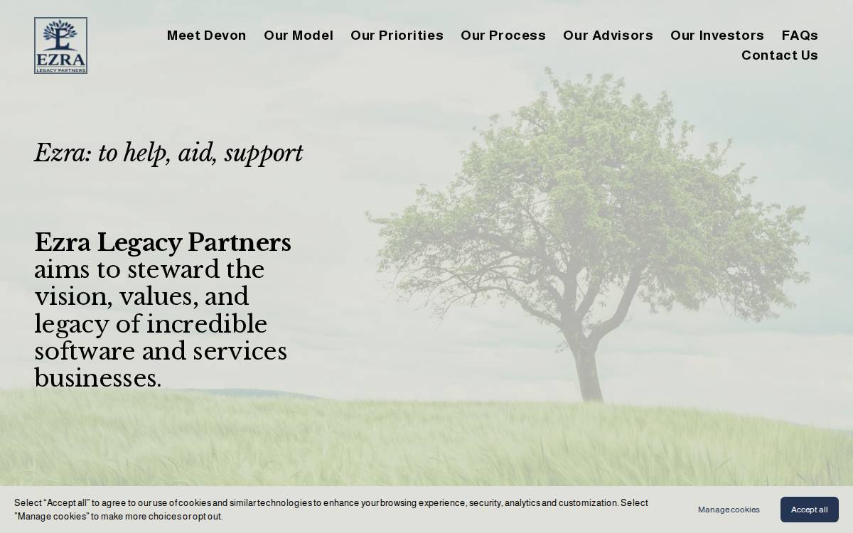 Ezra Legacy Partners website preview