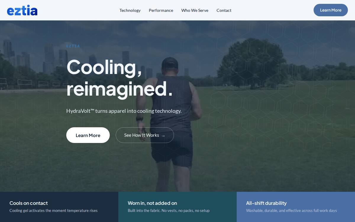 Eztia website preview