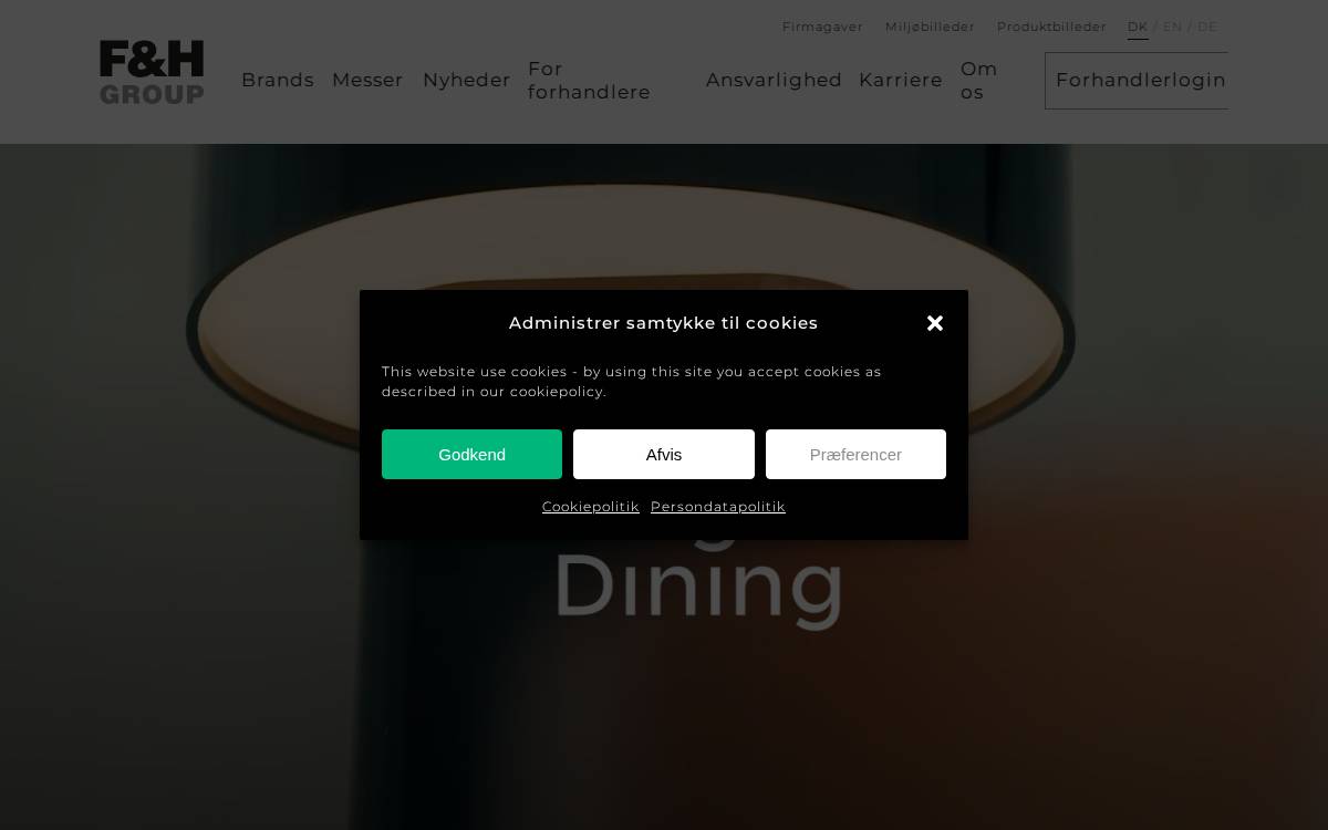 F&H Group A/S website preview