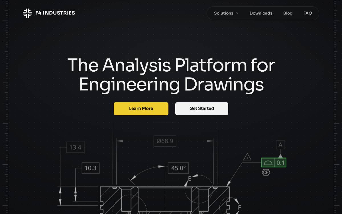 F4 Industries website preview