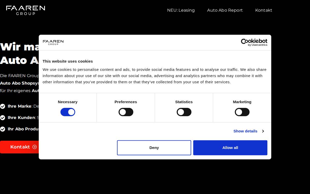 FAAREN GmbH website preview
