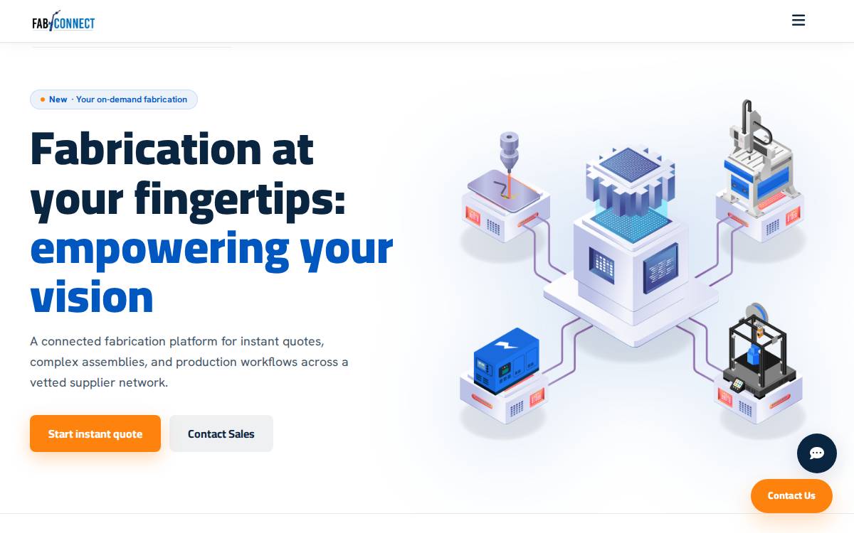 Fabconnect website preview