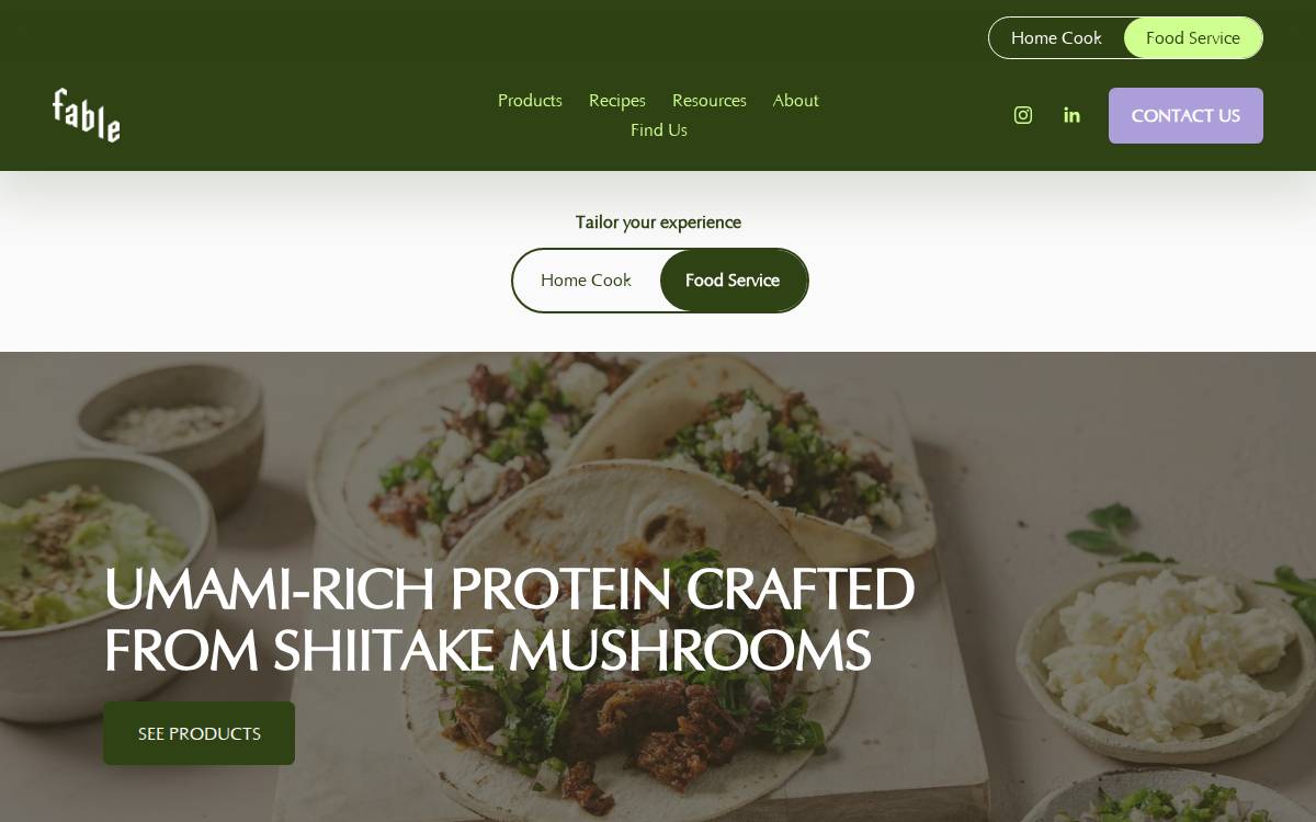 Fable website preview