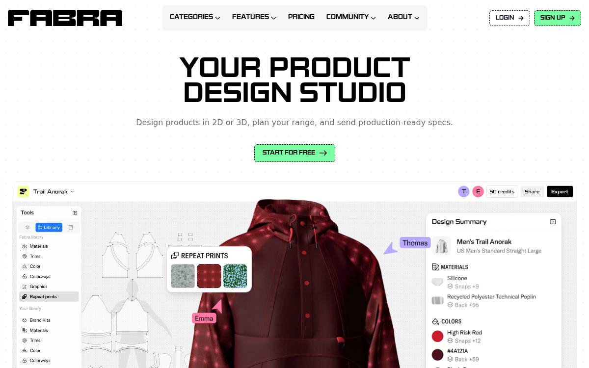 Fabra website preview
