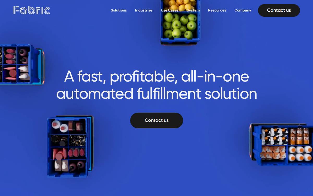 Fabric website preview