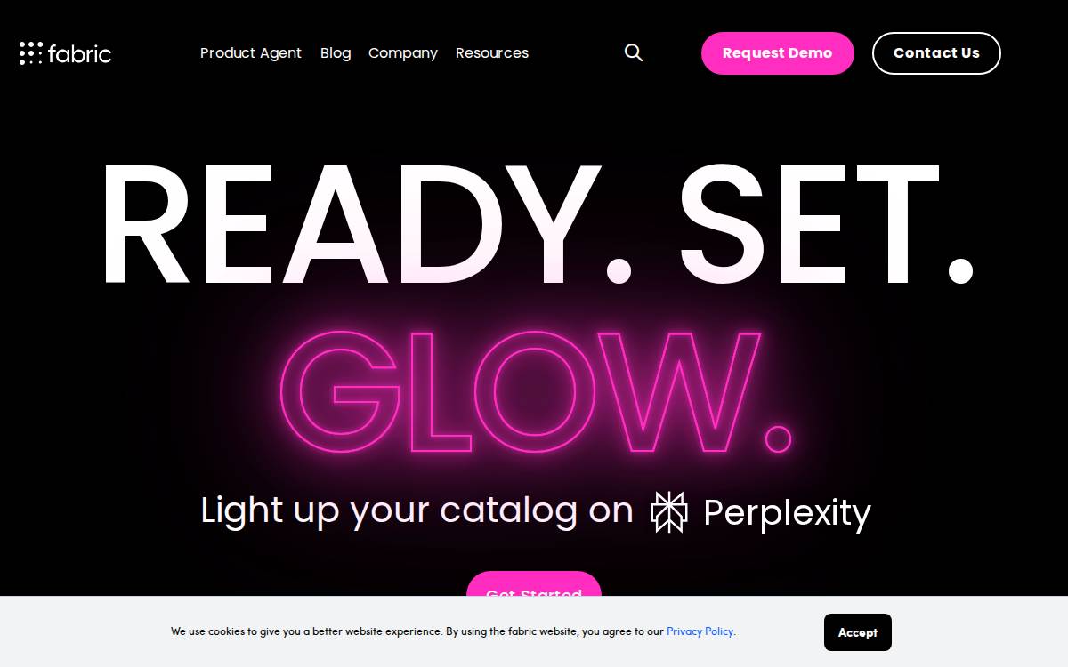 Fabric Commerce website preview