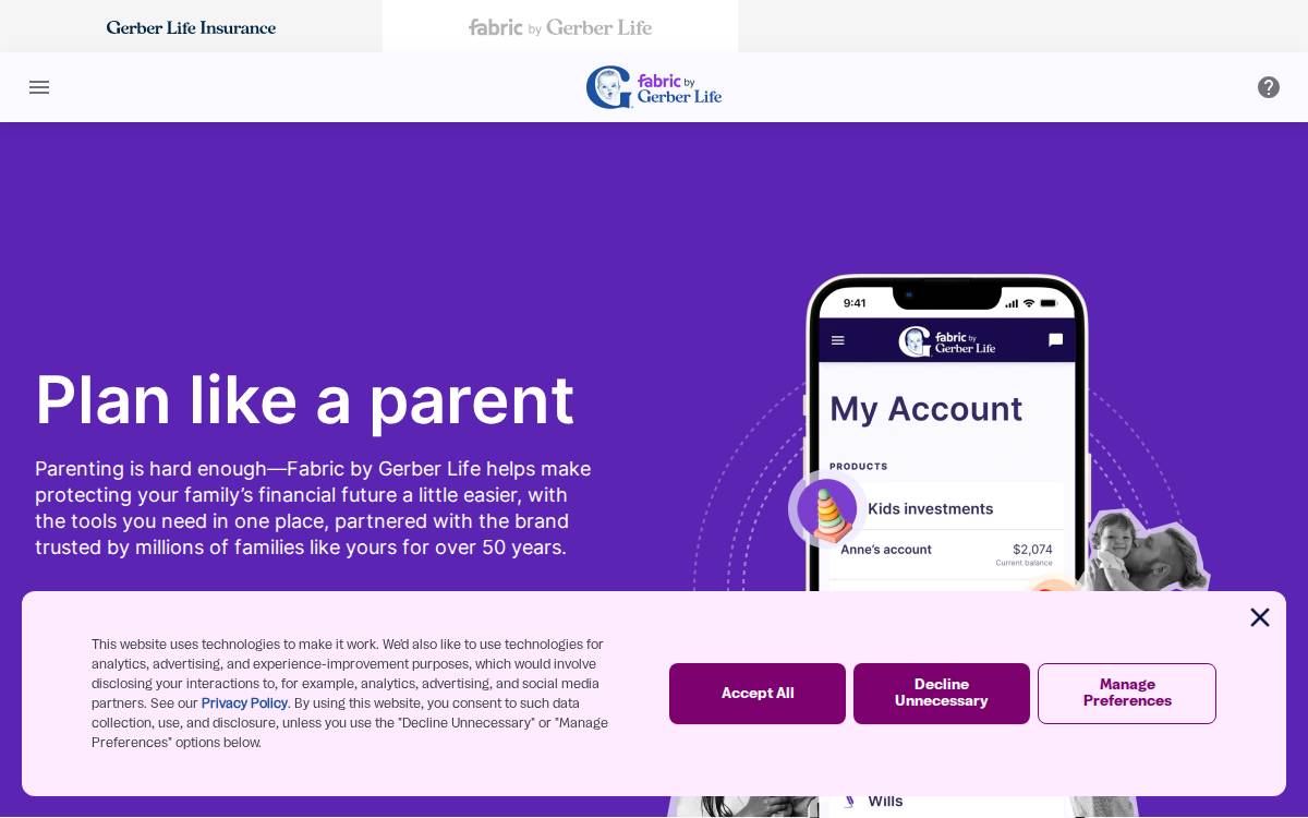 Fabric Technologies website preview