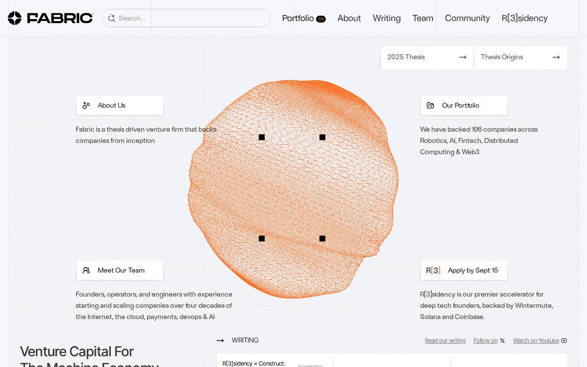 Fabric Ventures website preview