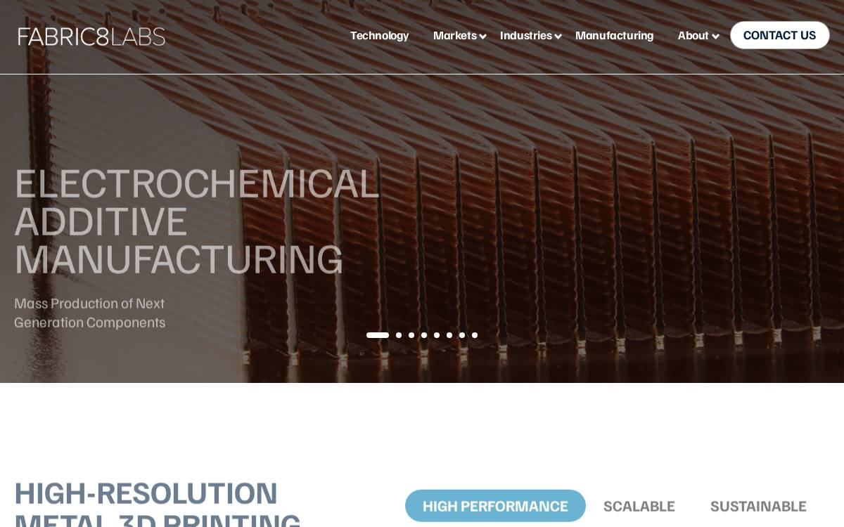 Fabric8Labs website preview