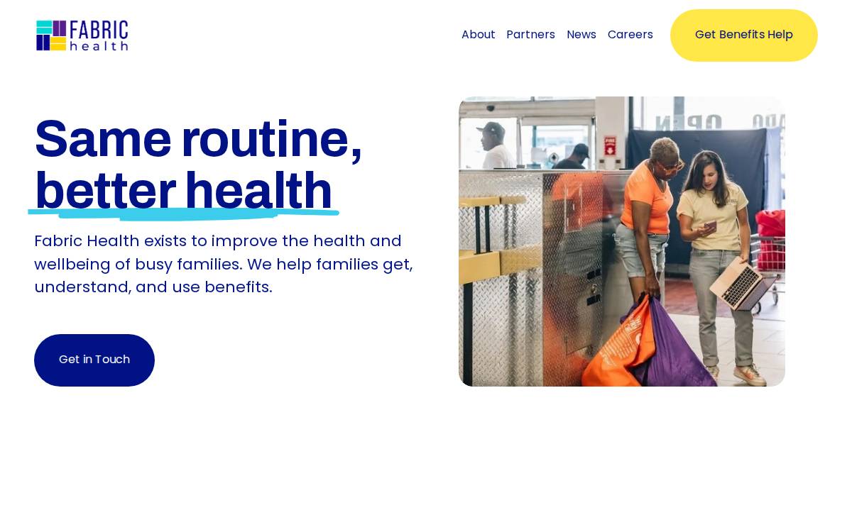 Fabrichealth website preview