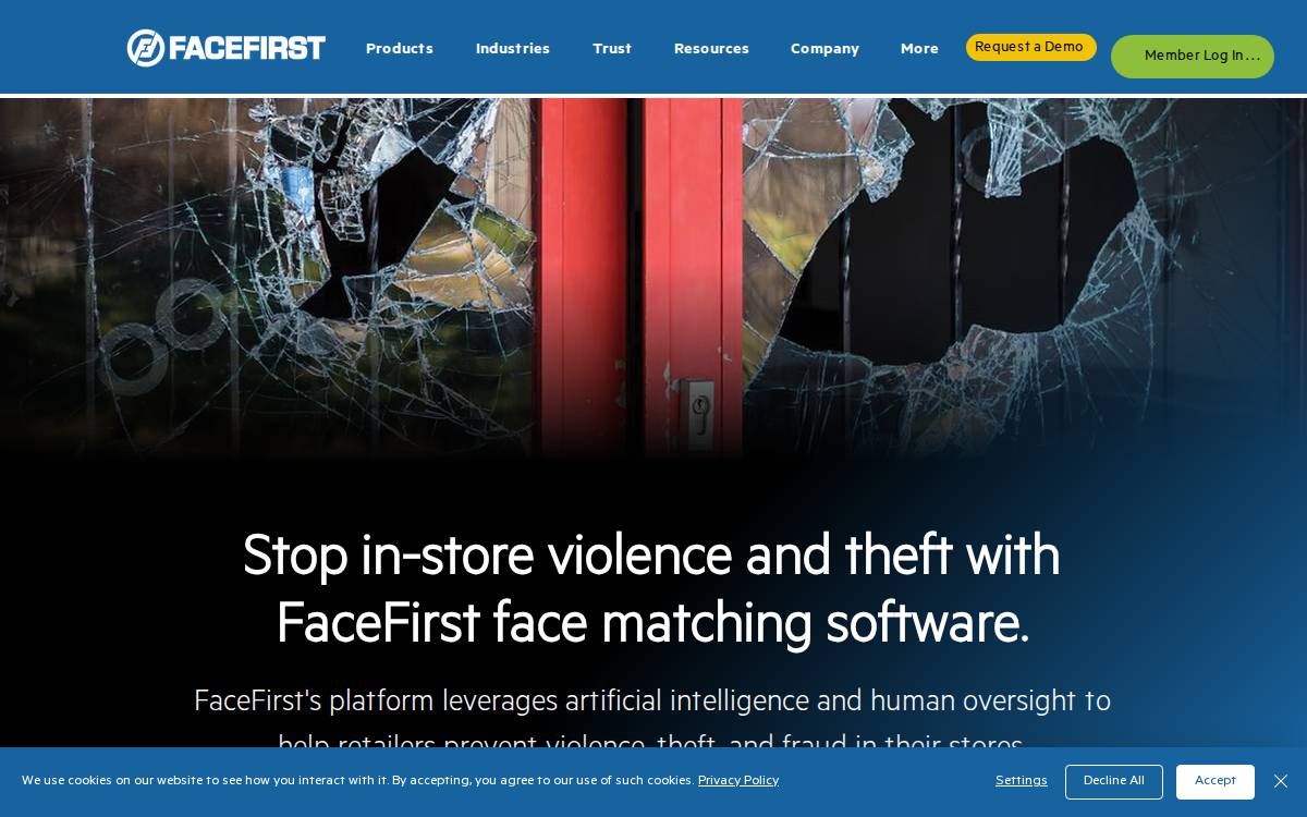 FaceFirst website preview