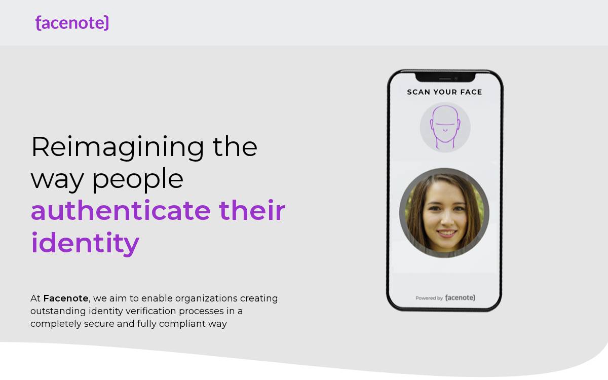 Facenote website preview