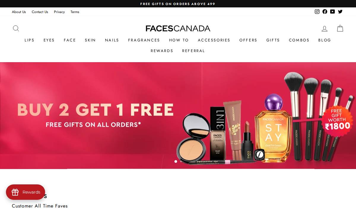 Faces Canada website preview