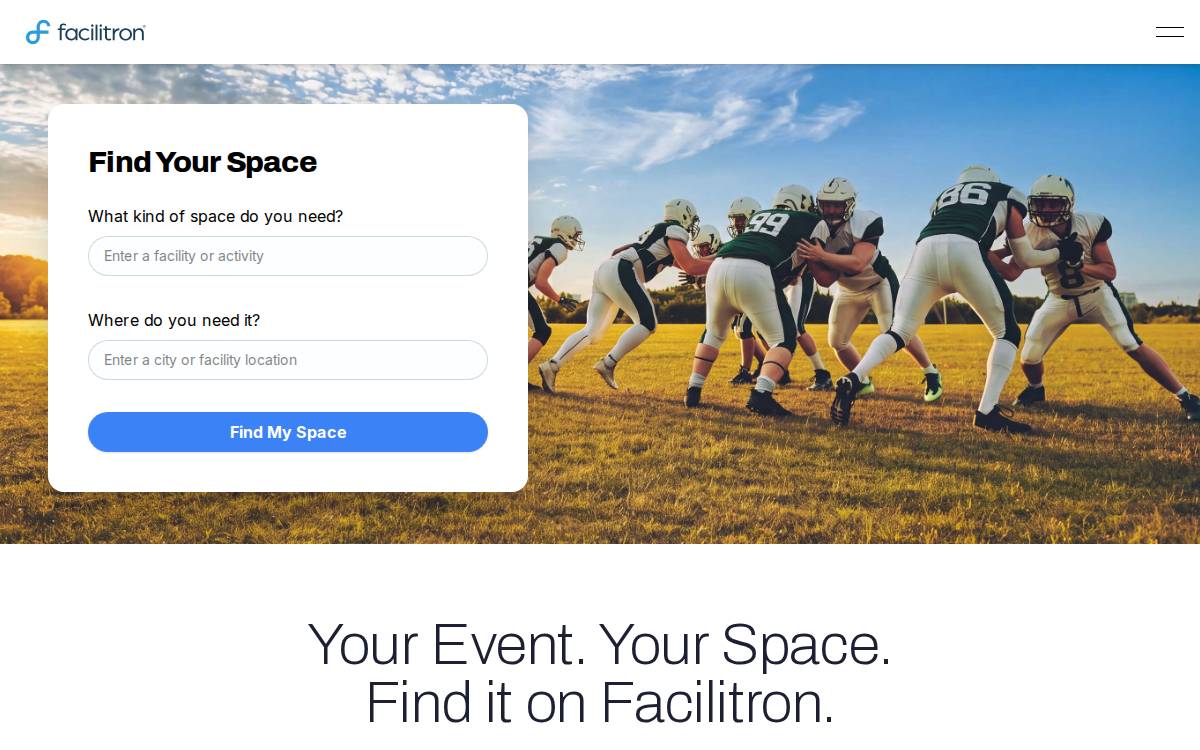 Facilitron website preview