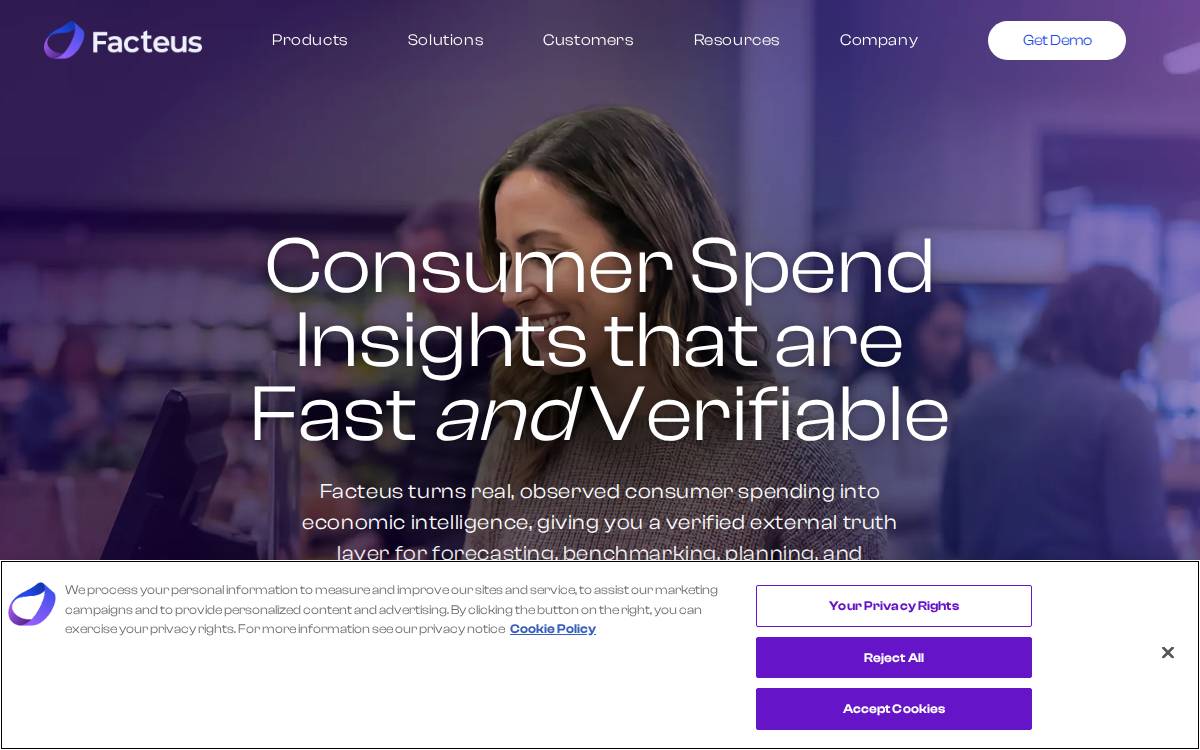 Facteus website preview