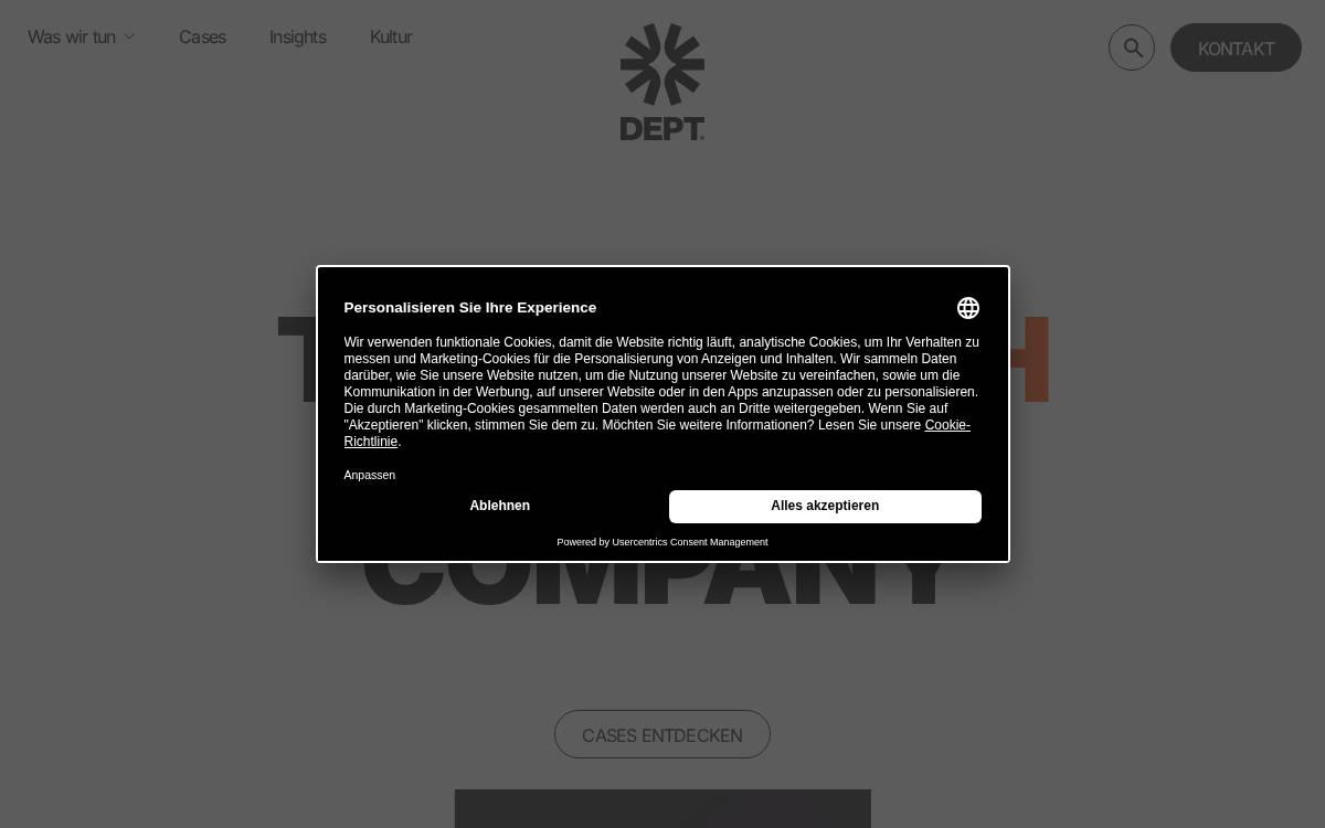 Factor A website preview