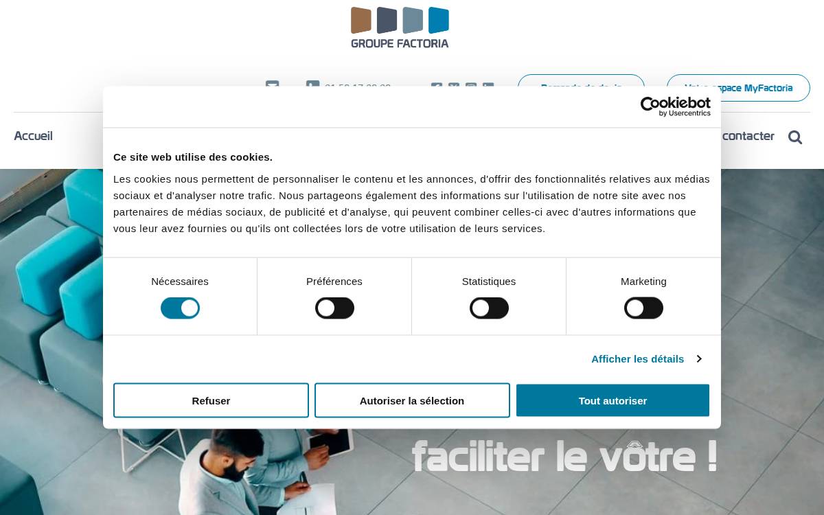 Factoria website preview
