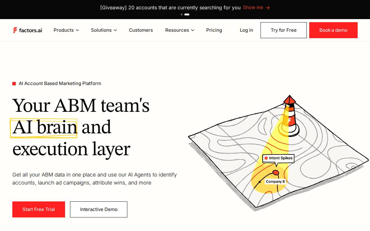 Factors website preview