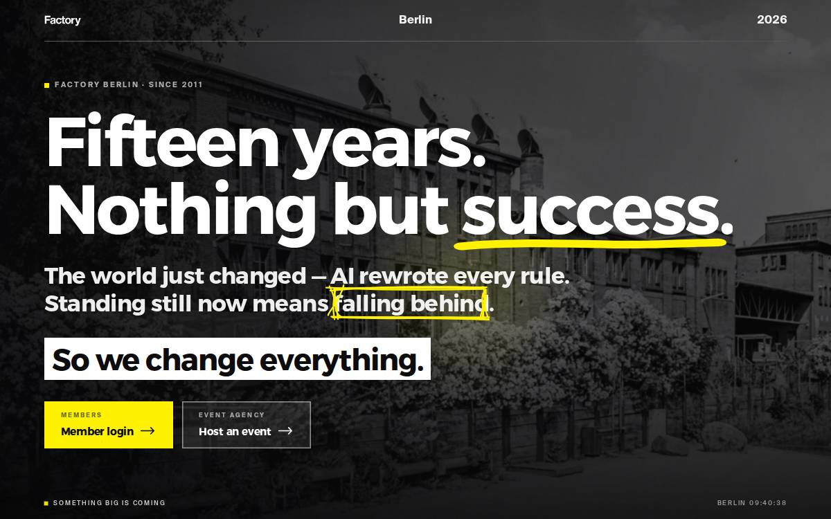 Factory Works website preview