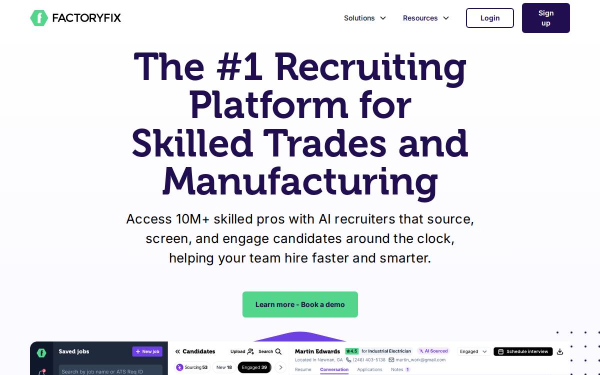 FactoryFix website preview