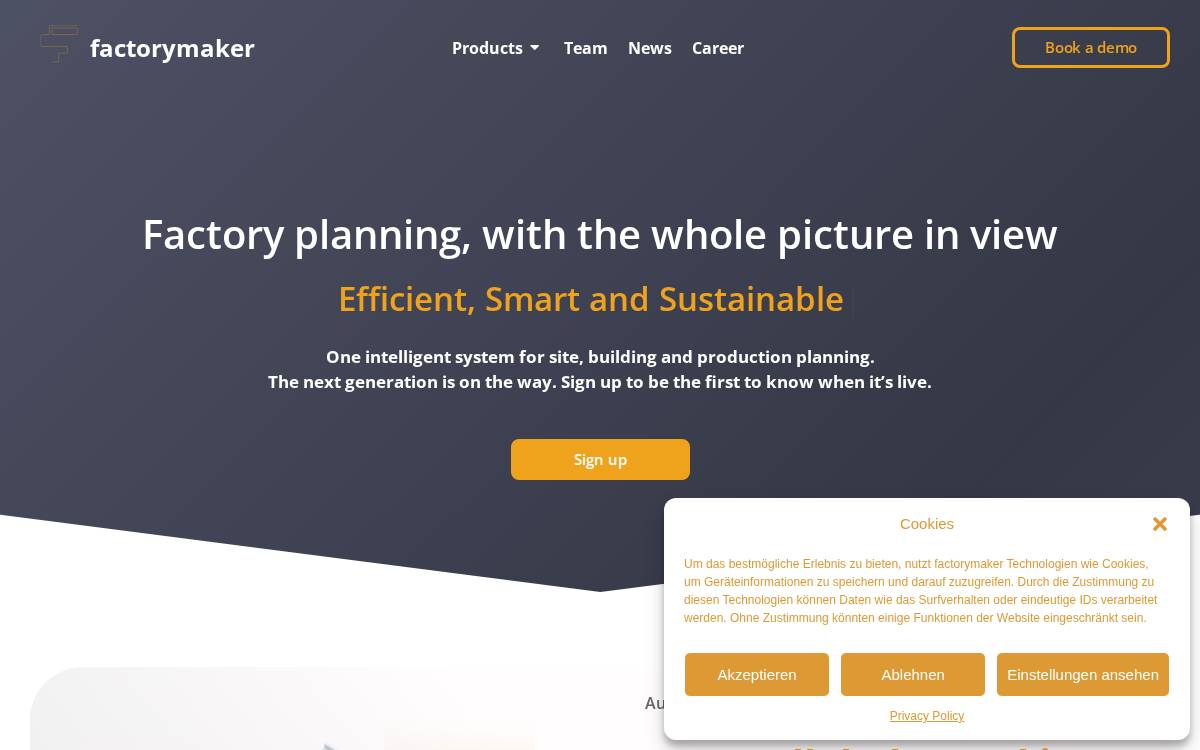 Factorymaker website preview