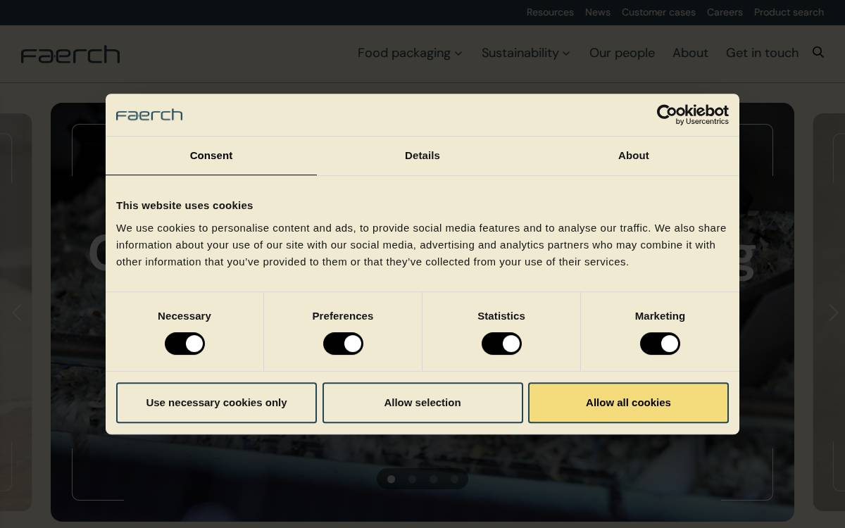 Faerch website preview