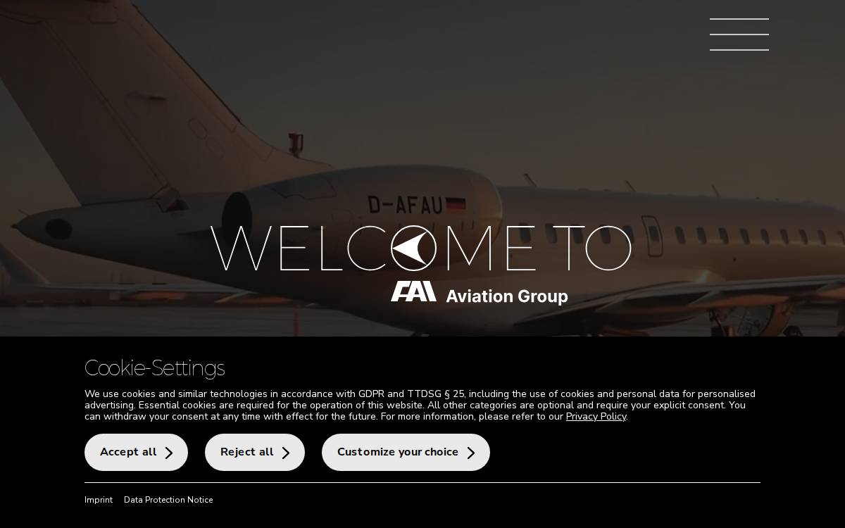 FAI Aviation Group website preview