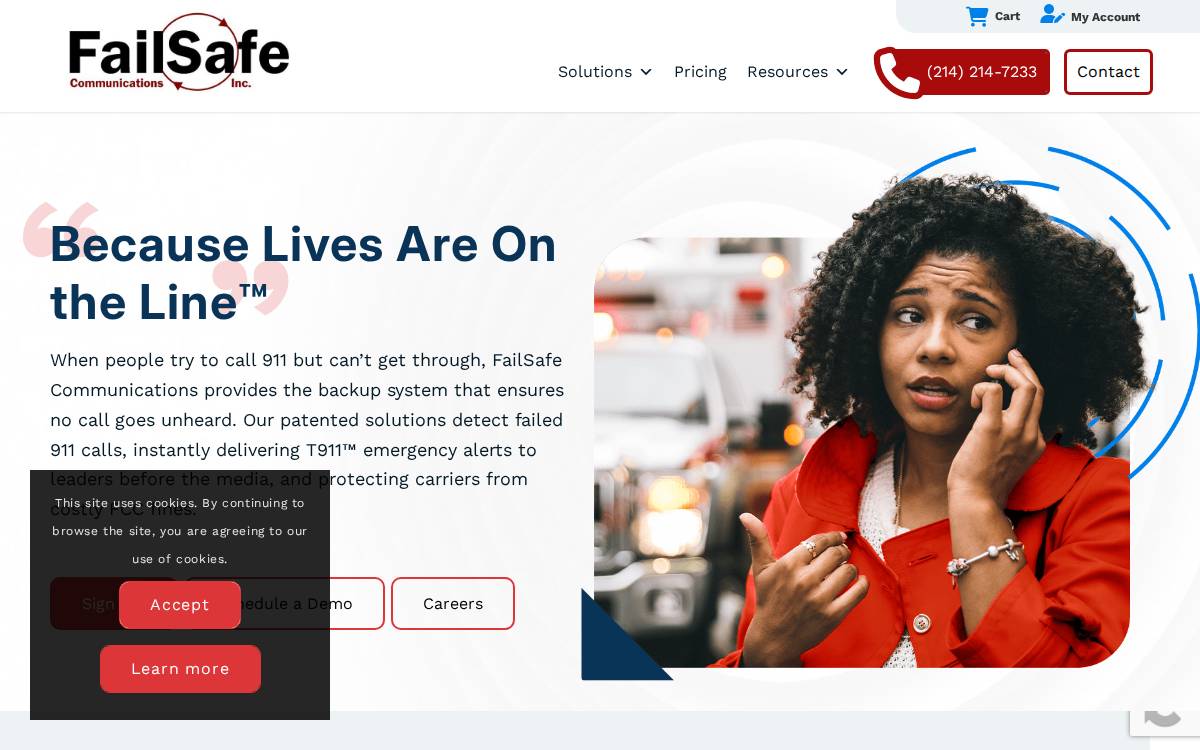 Failsafecommunications website preview