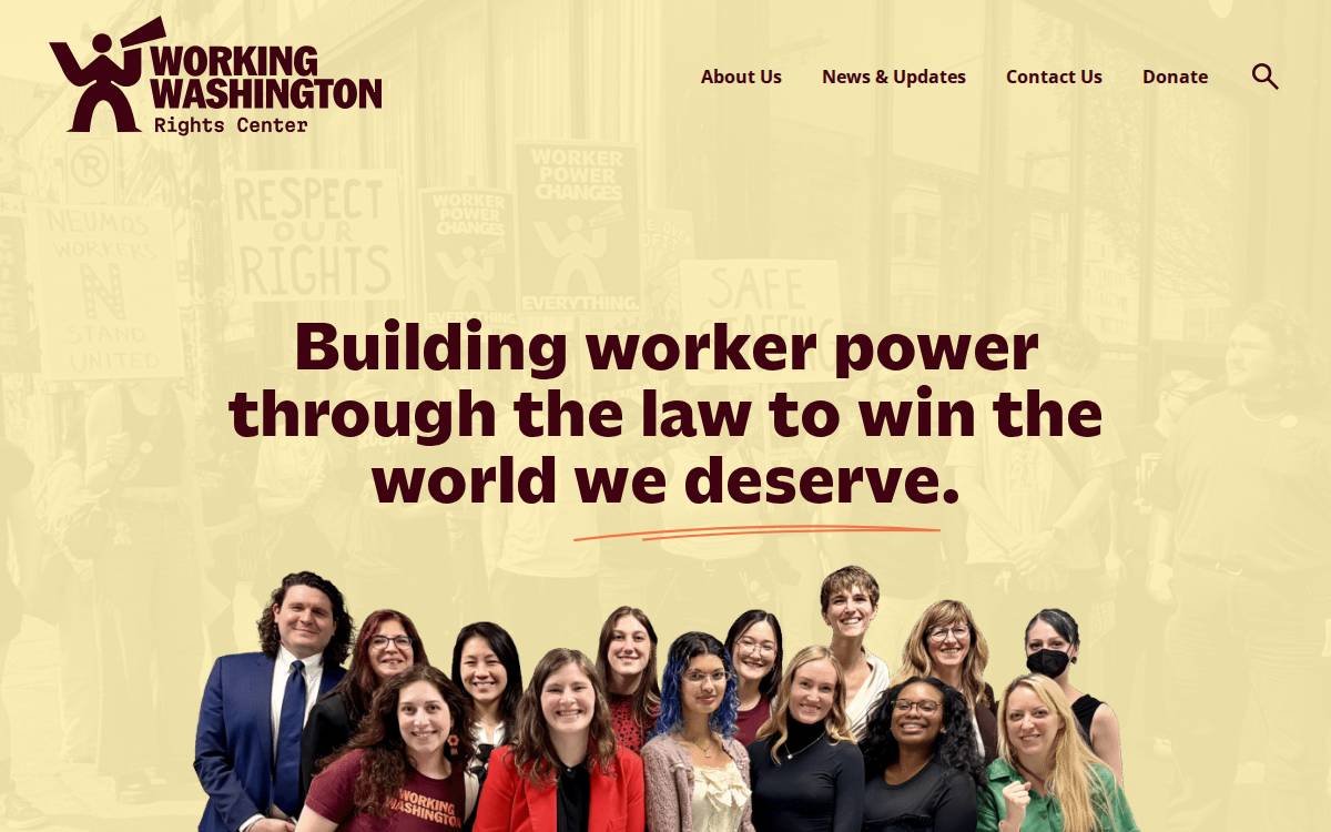 Fair Work Center website preview