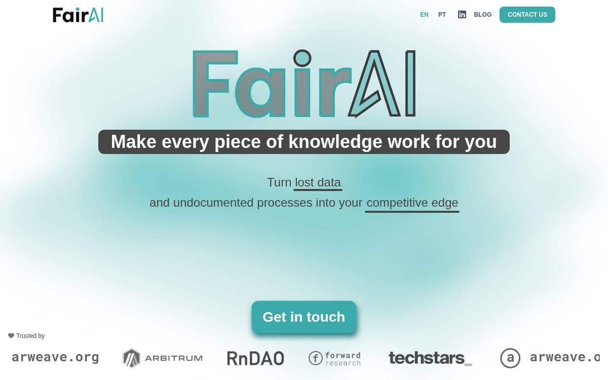 FairAI website preview