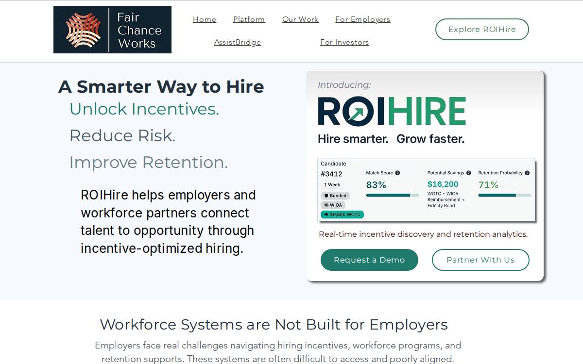 Fairchanceworks website preview