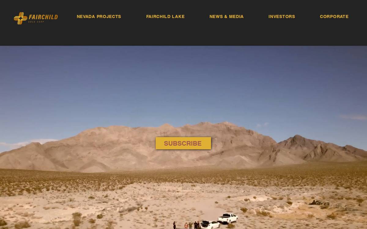 Fairchild Gold website preview