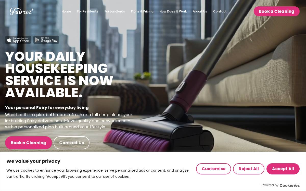 Faireez website preview