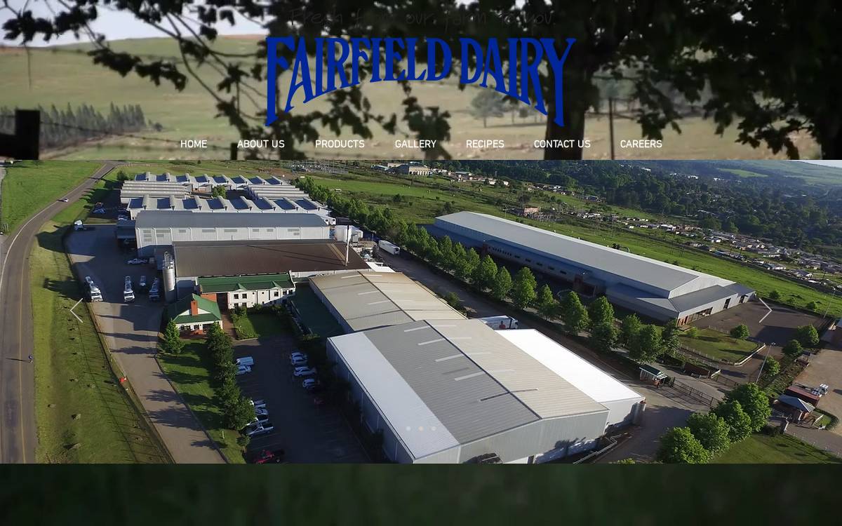 Fairfield Dairy website preview